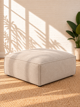 Load image into Gallery viewer, Image 5 of 5: Blaire 7-Piece Sectional Sofa in Cloud Gray with modular seating, tight back cushions, and low plastic legs
