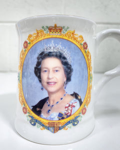 Vintage Tea Cup Celebrating 50 Year Reign of The Queen