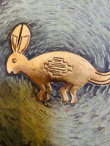 Decorative Brass Bunny Plate