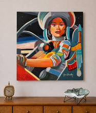 Load image into Gallery viewer, Space Girl #9 Painting by Jean Bradley
