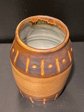 Load image into Gallery viewer, Two Tone Fire Glaze Stoneware Pottery Jar
