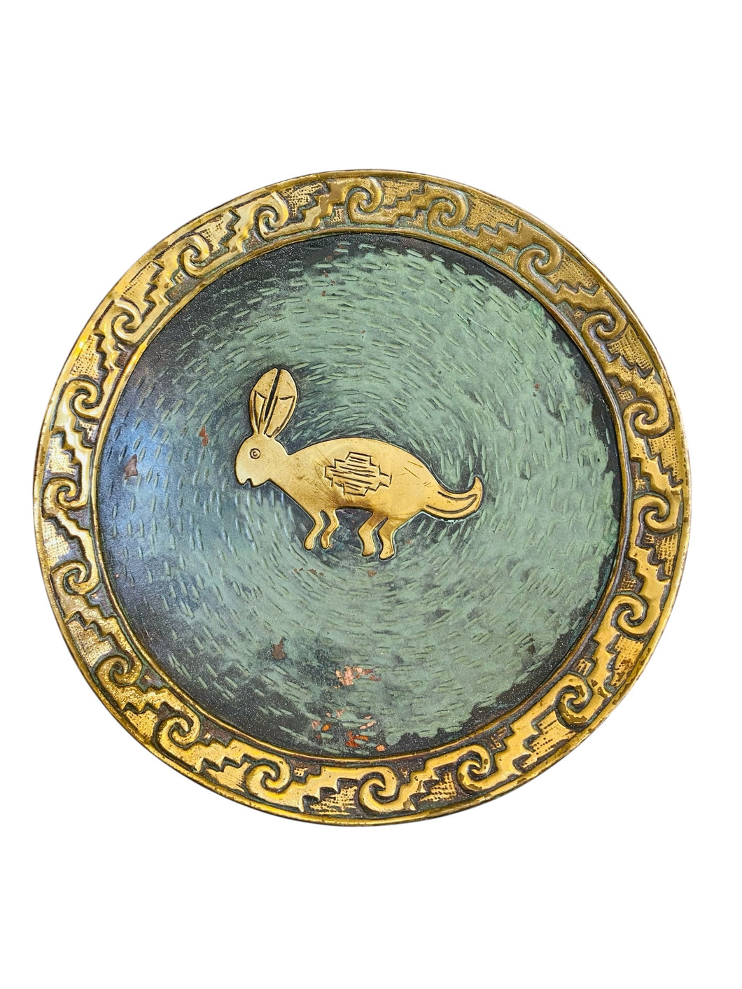 Decorative Brass Bunny Plate