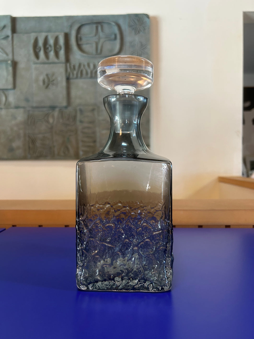 Thick Smoked Glass Decanter