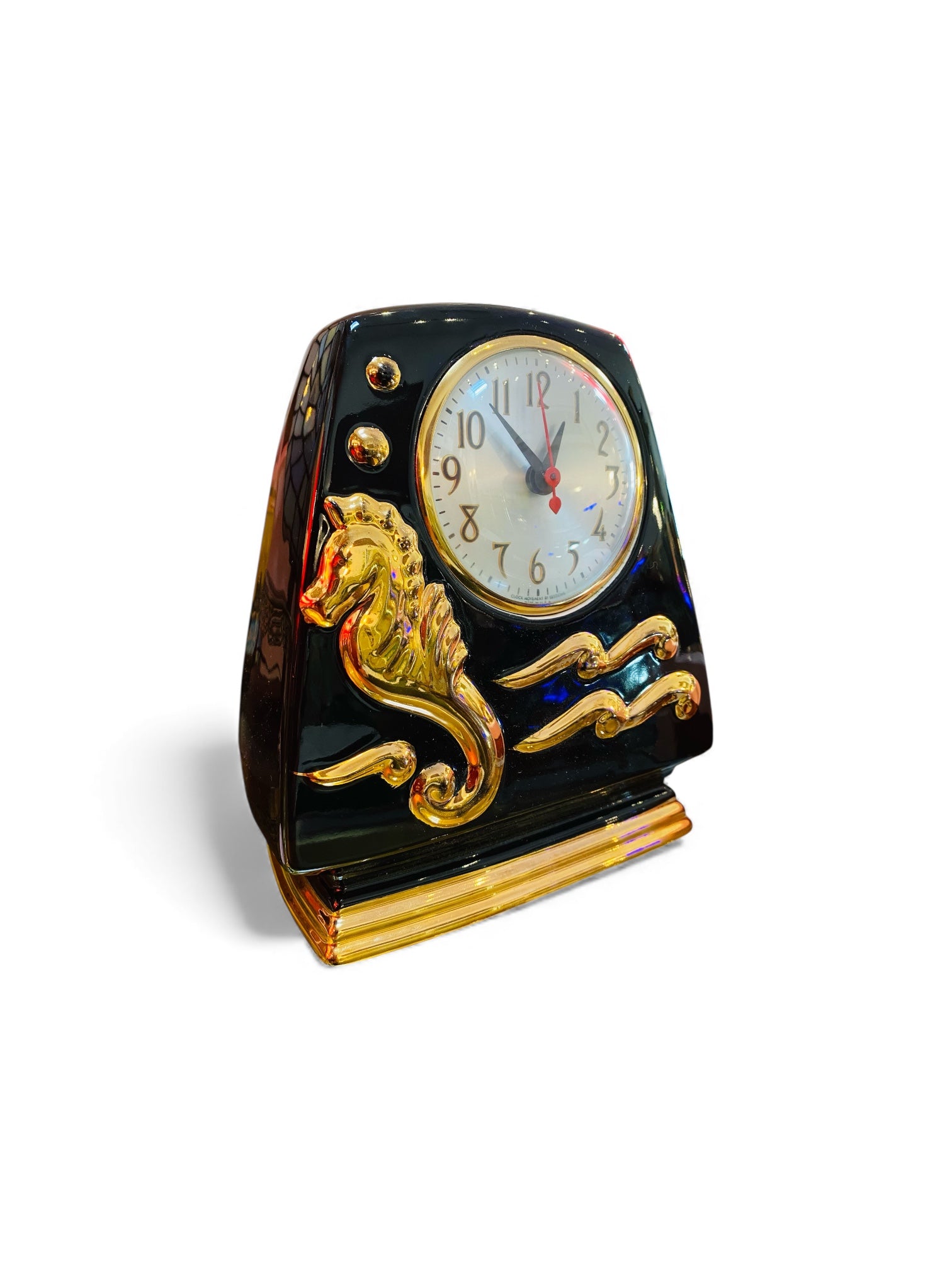 Horloge ronde plastique bleu 25cm Horloge ronde plastique bleu 25cm