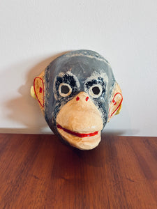 Paper Mache Monkey Face Wall Art