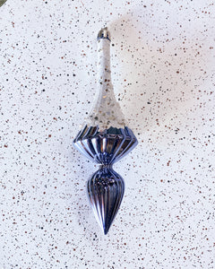 Blue Icicle Ornament