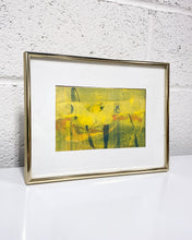 Load image into Gallery viewer, Vintage Abstract Painting in Yellow, Signed (1985)
