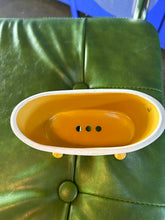 Load image into Gallery viewer, Yellow Enamel bathtub Herb Planter
