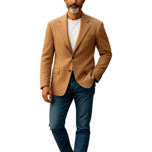 Andrew Fezza Camel Hair Sports Jacket