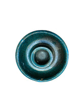 Load image into Gallery viewer, 1976 Mossy Green Studio Pottery Candle Holder
