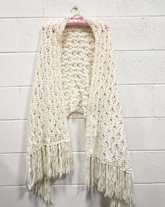 Vintage Crocheted Shawl