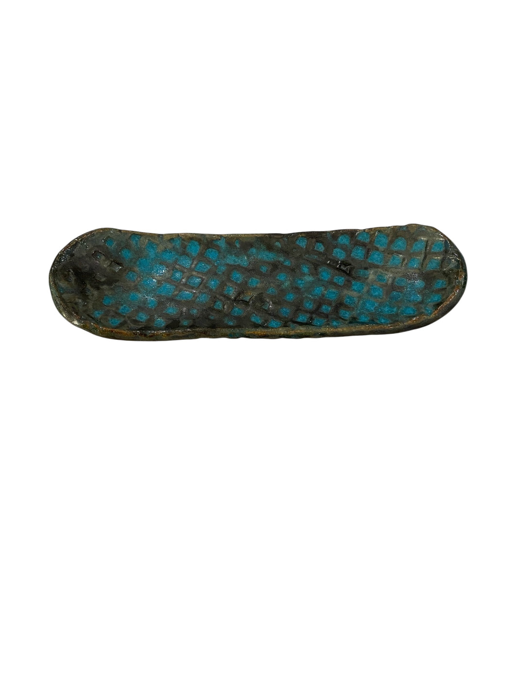 Blue Elonged Waffle Catchall