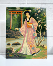 Load image into Gallery viewer, Vintage PBN Japanese Woman with Bird

