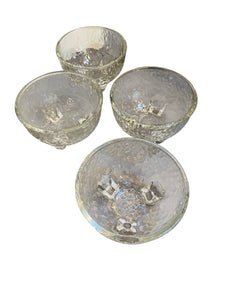 Set of Four Pebble Texture Bowls
