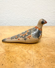 Load image into Gallery viewer, Vintage Handpainted Bird in Blues and Orange
