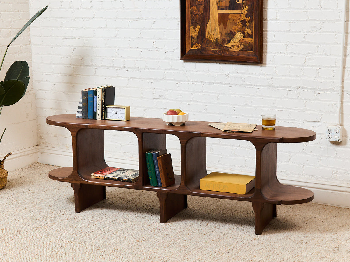 Sunbeam Exclusive Solid Walnut Atomic Console – Sunbeam Vintage