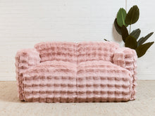 Load image into Gallery viewer, Shaggy Pink Sofa
