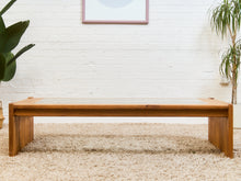 Load image into Gallery viewer, Oak and boho Smoked Glass 1970’s Coffee Table
