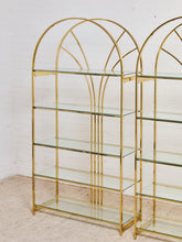 Load image into Gallery viewer, Vintage Brass Arched Etagere designed by Milo Baughman for Design Institute of America (DIA)
