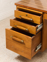 Load image into Gallery viewer, Left Facing Boomerang Wood Vintage Desk
