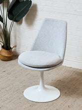 Load image into Gallery viewer, Daisy Chair in Grey with White Base
