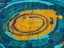 Load image into Gallery viewer, Vintage Teal Authentic Rya Rug Extra Large Mid-Century
