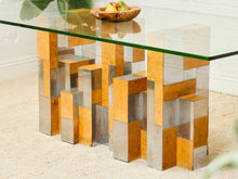 Load image into Gallery viewer, Rare Paul Evans Mid Century Cityscape Burlwood and Chrome Dining Table
