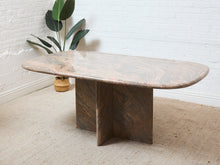 Load image into Gallery viewer, Post Modern Pink and Beige Granite Stone Dining Table

