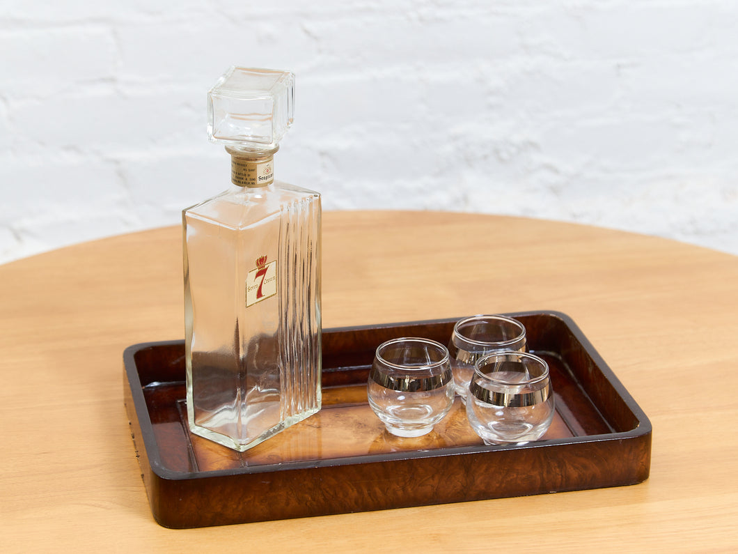 Wooden Cocktail Serving Tray