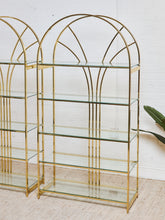 Load image into Gallery viewer, Vintage Brass Arched Etagere designed by Milo Baughman for Design Institute of America (DIA)
