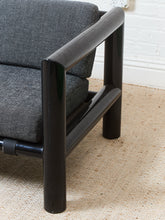 Load image into Gallery viewer, Vintage 1970s Black Lacquered Sofa
