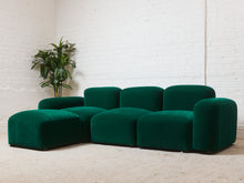 Load image into Gallery viewer, Kelly Green Velvet Modular Sofa
