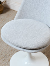 Load image into Gallery viewer, Daisy Chair in Grey with White Base
