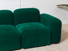 Load image into Gallery viewer, Kelly Green Velvet Modular Sofa
