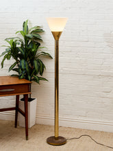 Load image into Gallery viewer, Brass Tubular Vintage Torchiere
