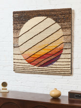 Load image into Gallery viewer, Mid-century Vintage Geometric Fiber Art 1970s
