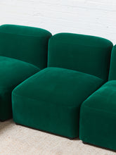 Load image into Gallery viewer, Kelly Green Velvet Modular Sofa
