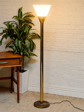 Load image into Gallery viewer, Brass Tubular Vintage Torchiere
