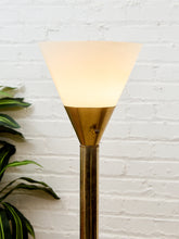 Load image into Gallery viewer, Brass Tubular Vintage Torchiere
