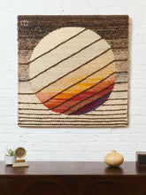 Load image into Gallery viewer, Mid-century Vintage Geometric Fiber Art 1970s
