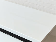 Load image into Gallery viewer, White Lacquer Dresser with Black Trim
