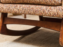 Load image into Gallery viewer, Vintage Rocking Chair in Nubby Fabric New Upholstery
