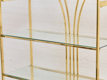 Load image into Gallery viewer, Vintage Brass Arched Etagere designed by Milo Baughman for Design Institute of America (DIA)
