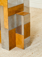 Load image into Gallery viewer, Rare Paul Evans Mid Century Cityscape Burlwood and Chrome Dining Table
