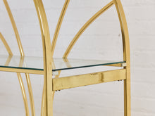 Load image into Gallery viewer, Vintage Brass Arched Etagere designed by Milo Baughman for Design Institute of America (DIA)

