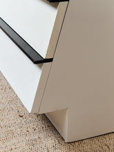 Load image into Gallery viewer, White Lacquer Dresser with Black Trim
