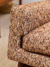 Load image into Gallery viewer, Vintage Rocking Chair in Nubby Fabric New Upholstery
