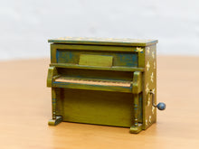 Load image into Gallery viewer, Green Piano Hand Crank Music Box
