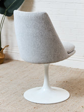 Load image into Gallery viewer, Daisy Chair in Grey with White Base
