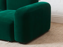 Load image into Gallery viewer, Kelly Green Velvet Modular Sofa
